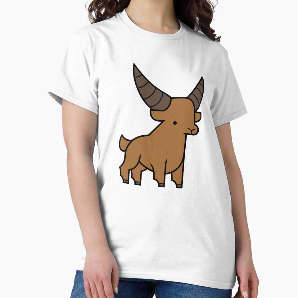 Goat with big horns by selkaycik