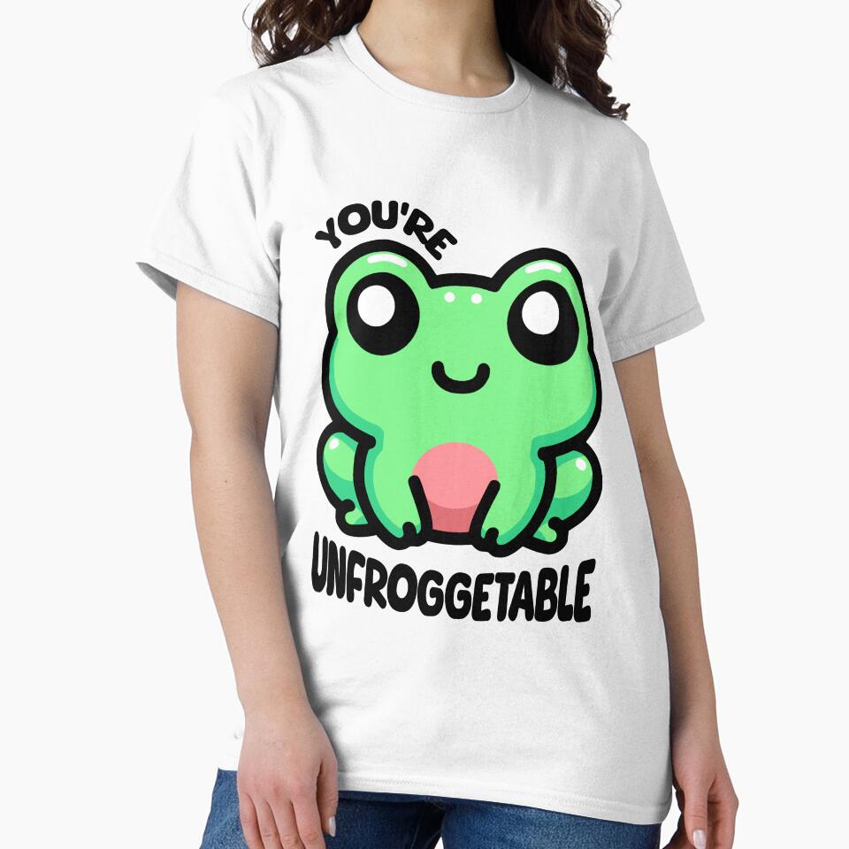 You're Unfroggetable! Cute Frog Pun by PMCreative