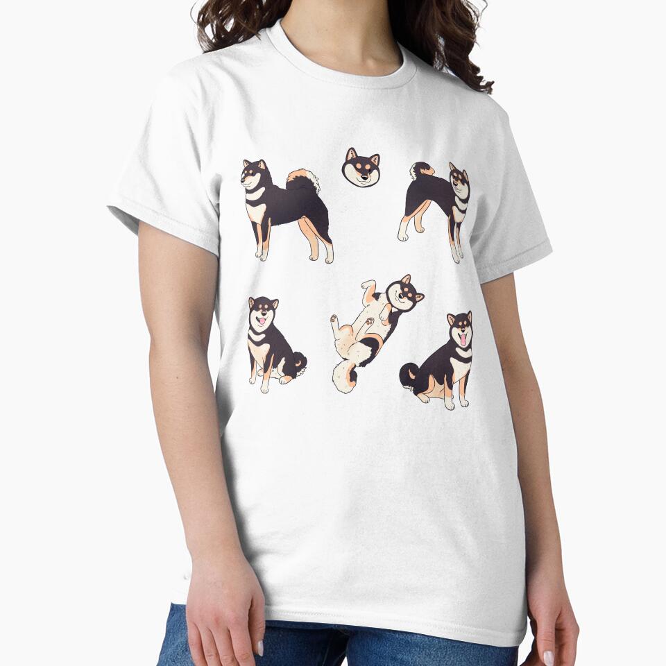 Cute black and tan shiba inu dog art pack by Yaragold
