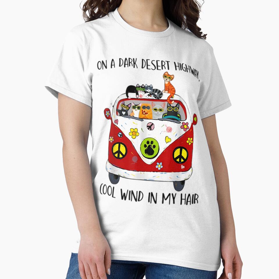 On A Dark Desert Highway Cat Feel Cool Wind In My Hair Active by qpqzzkqd74