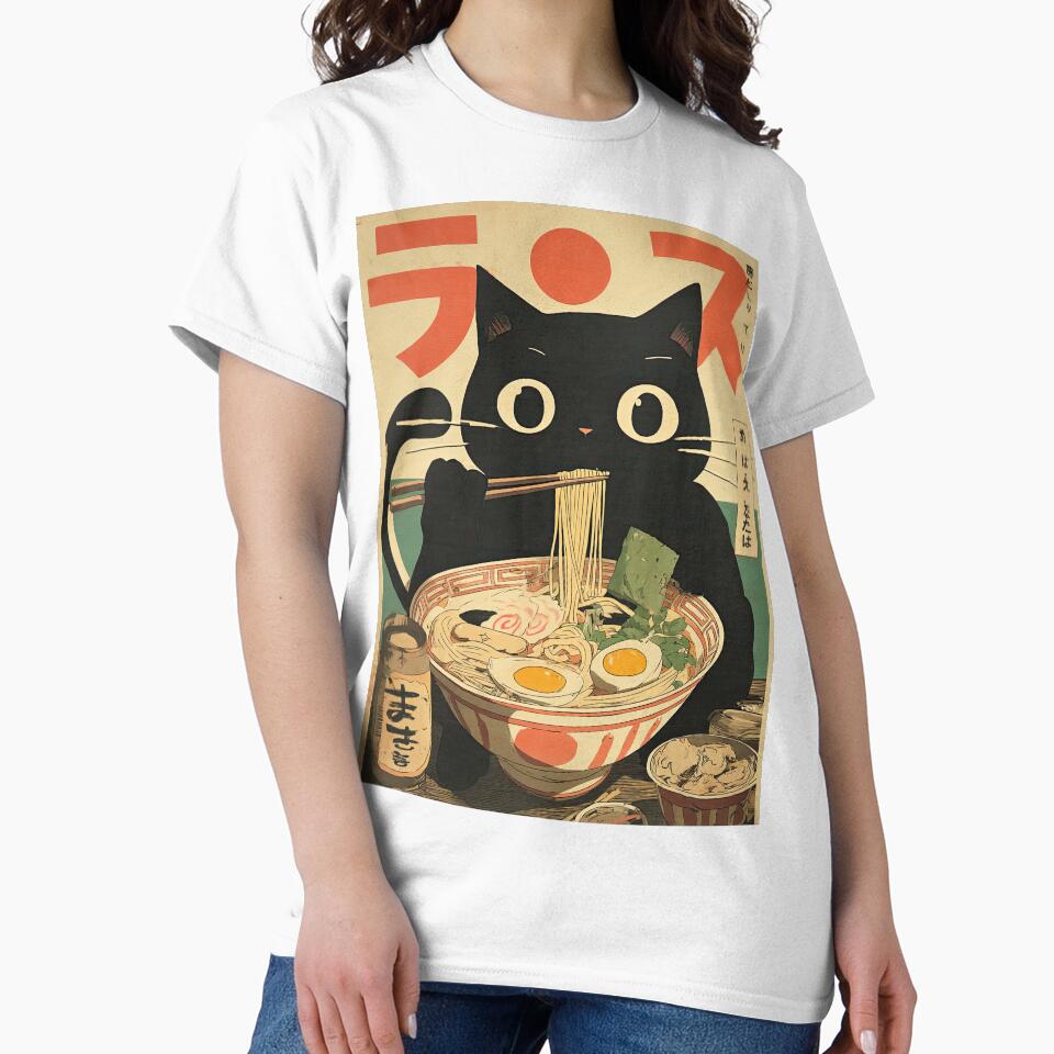 Chopstick Champion Cat by Retro Type
