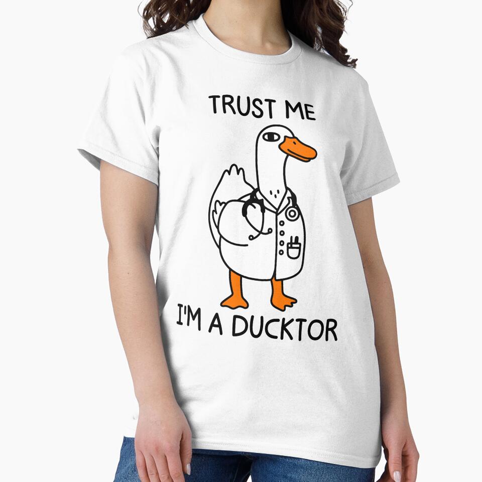 Trust Me I'm a Ducktor Funny Duck Doctor by gunaone-design