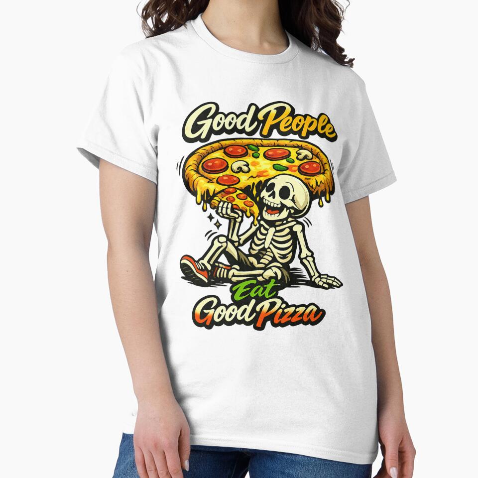 Good People Eat Good Pizza by LuveraxArt