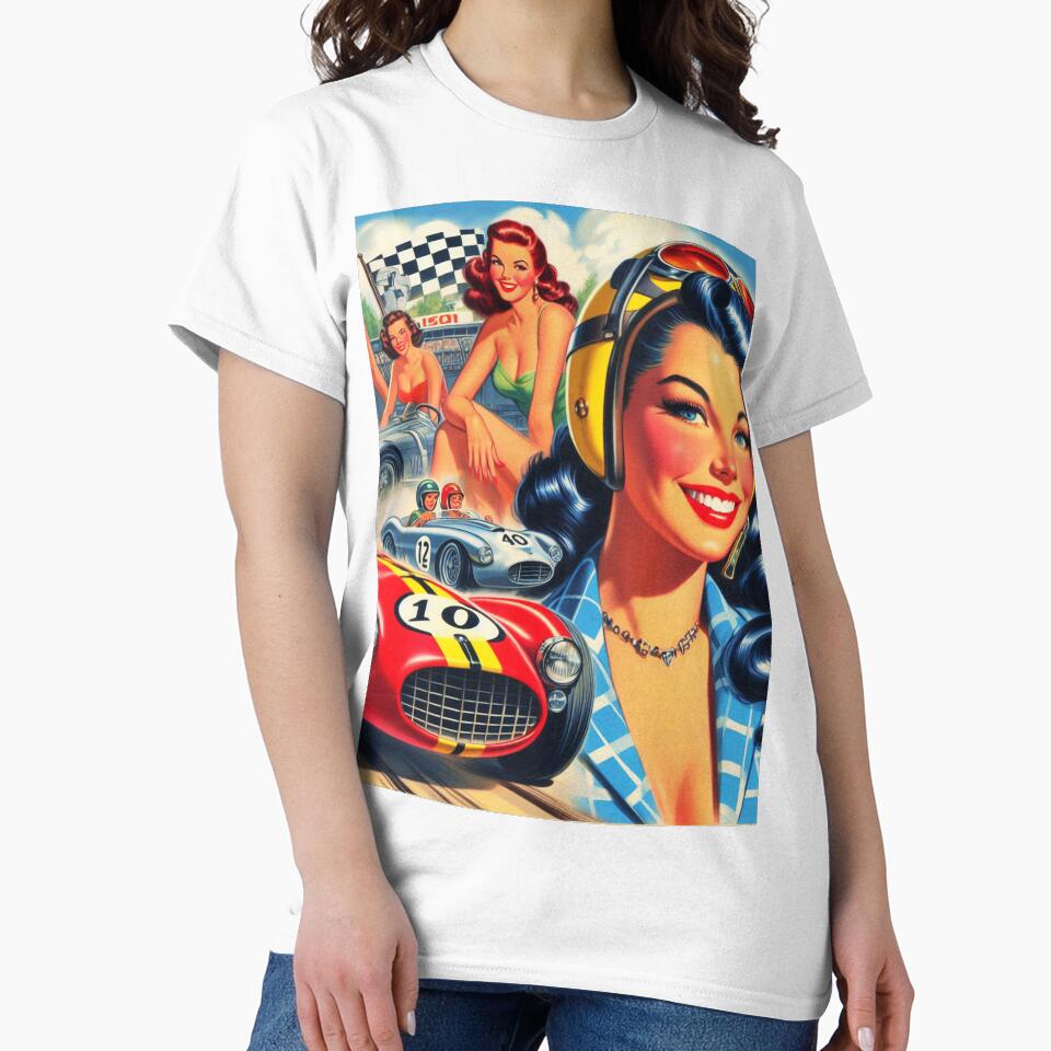 Retro Racing Girls by PulpVintage