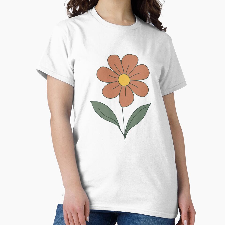 Minimal Botanical Flower Art by Spirit Owl Designs