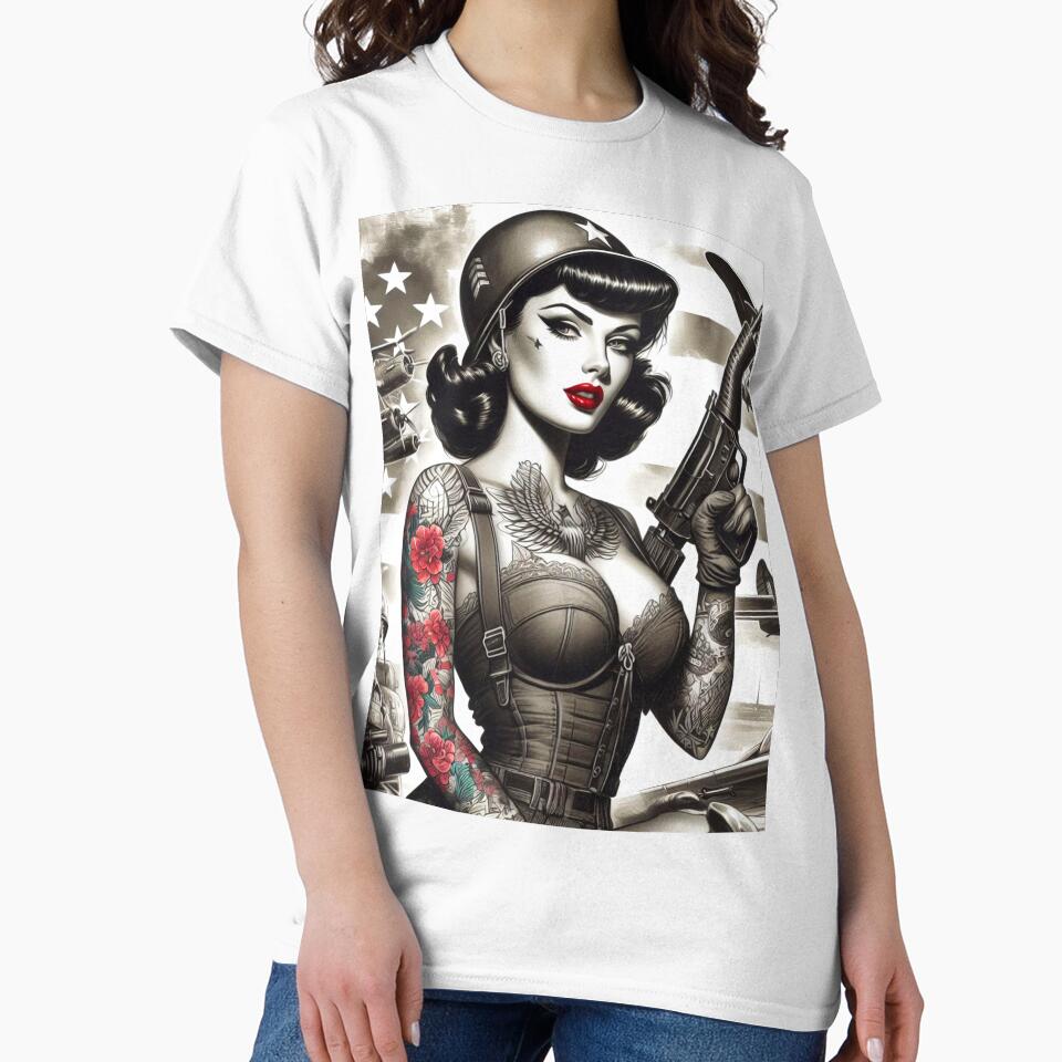 Retro Soldier Girl by PulpVintage