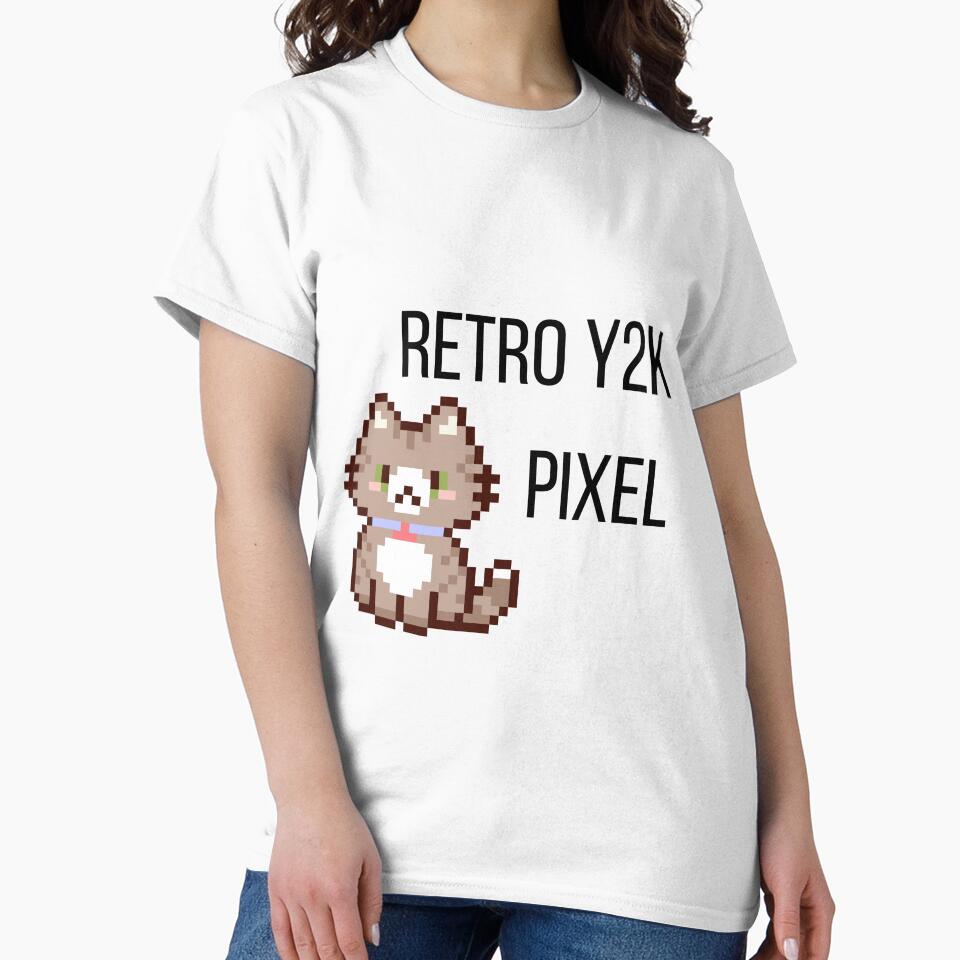 Retro Y2K Pixel Tee – Nostalgic Gaming Shirt – Vintage Geek Gift by HobbyNestVK