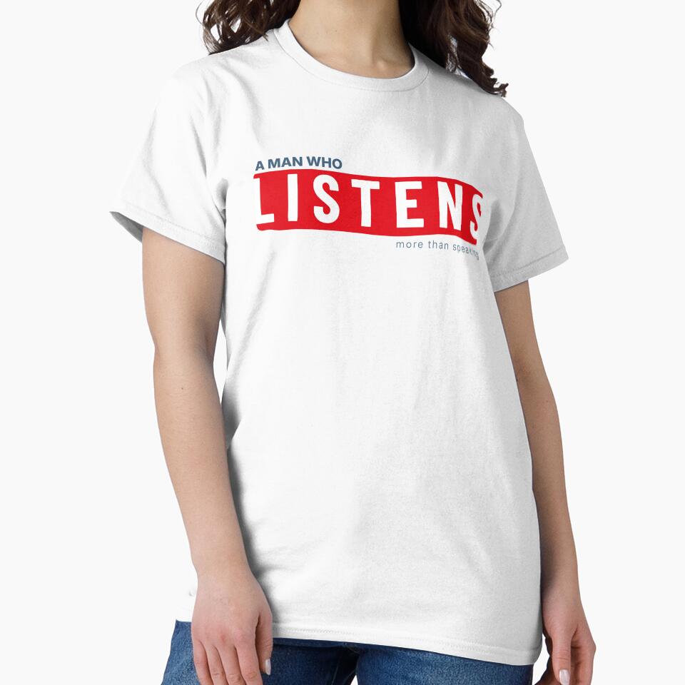 Minimal Listener Quote Calm Personality Shirt by heyyoyeah63