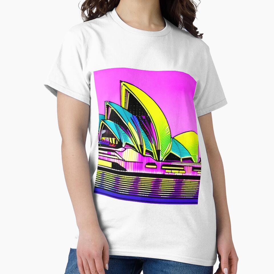 Sydney Opera House modern retro style by imagenia