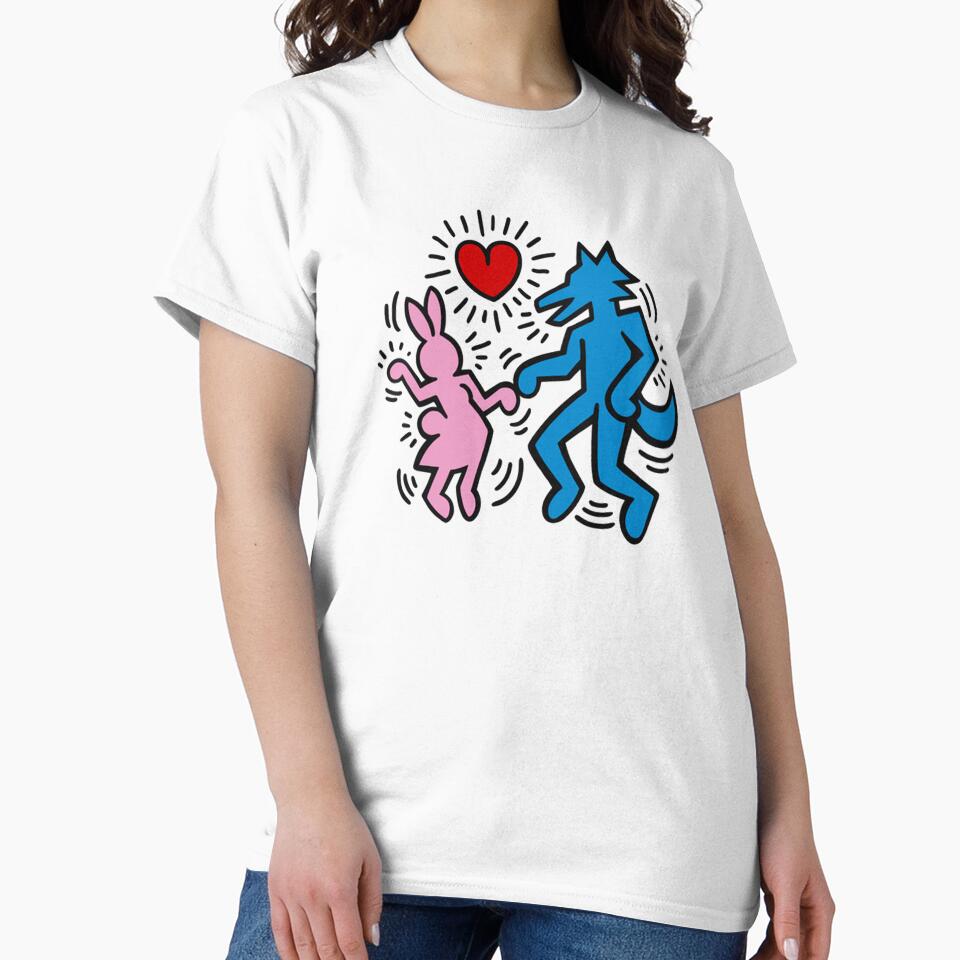 The couple of two cute animals in dancing cartoon by slimeofmusic