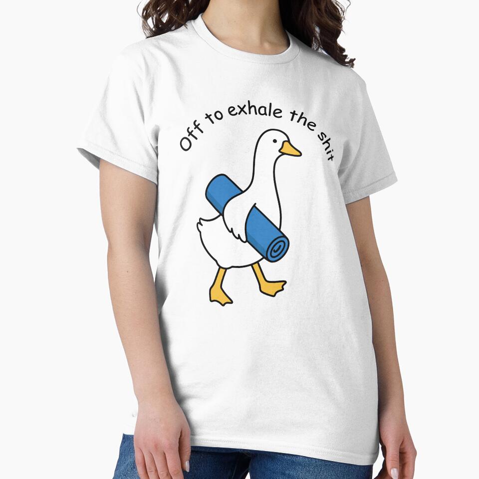 International Yoga Day June 21 Cute Goose Namaste Yoga Lover by gunaone-design