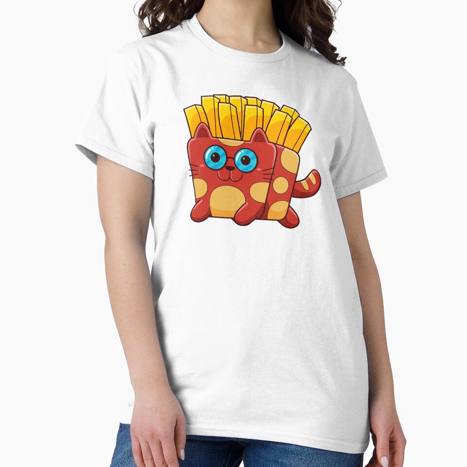 Cute Cat Kawaii Fries by PosterpartyCo