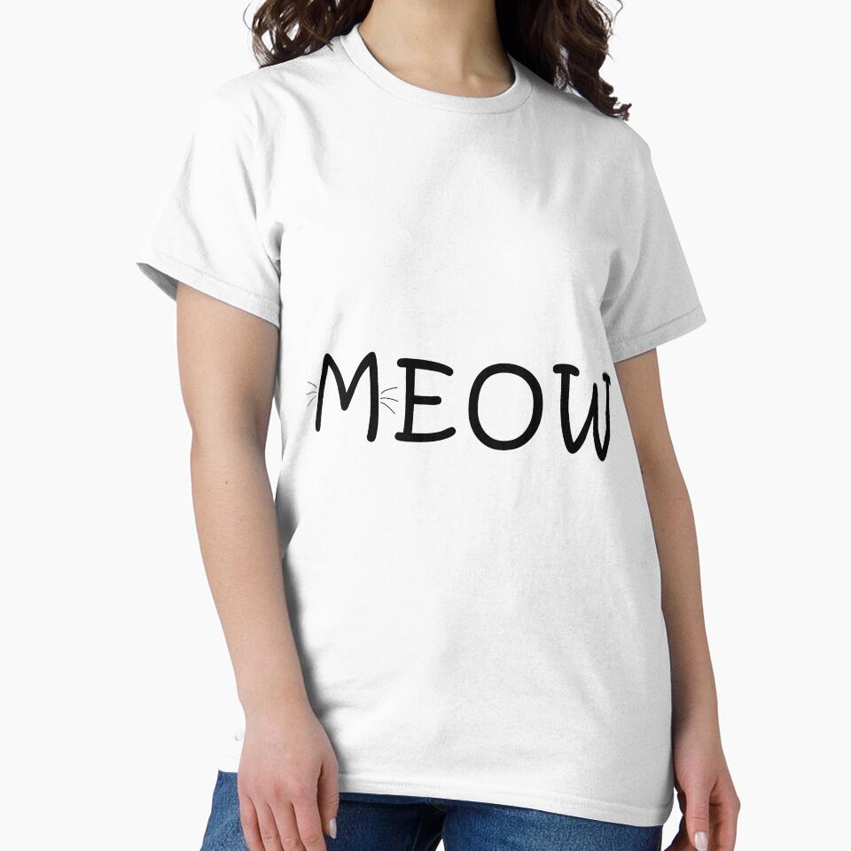 Cat Lover Tee, Meow Classic, Meow Cat Lover, Cat Lover Gift by suthee navakul
