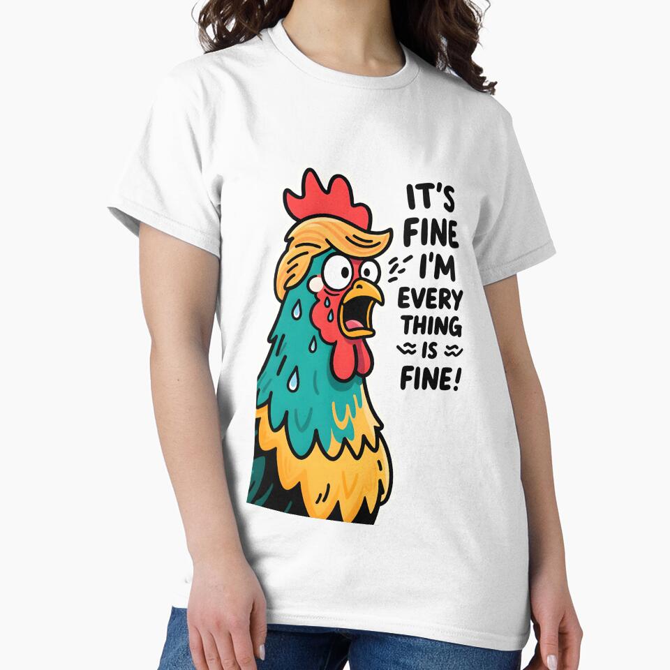 The Panicked Trump Rooster by CoverPop
