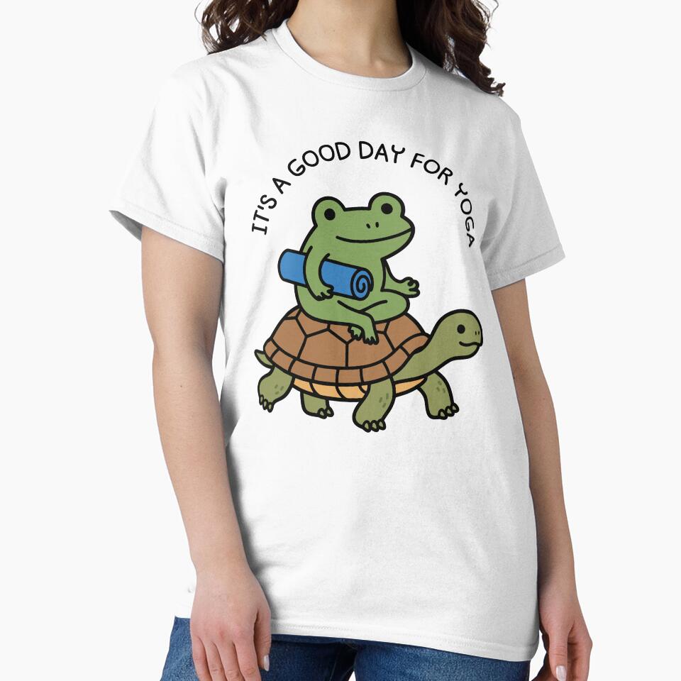International Yoga Day June 21 Funny Pilates and Yoga Frog Pose by gunaone-design