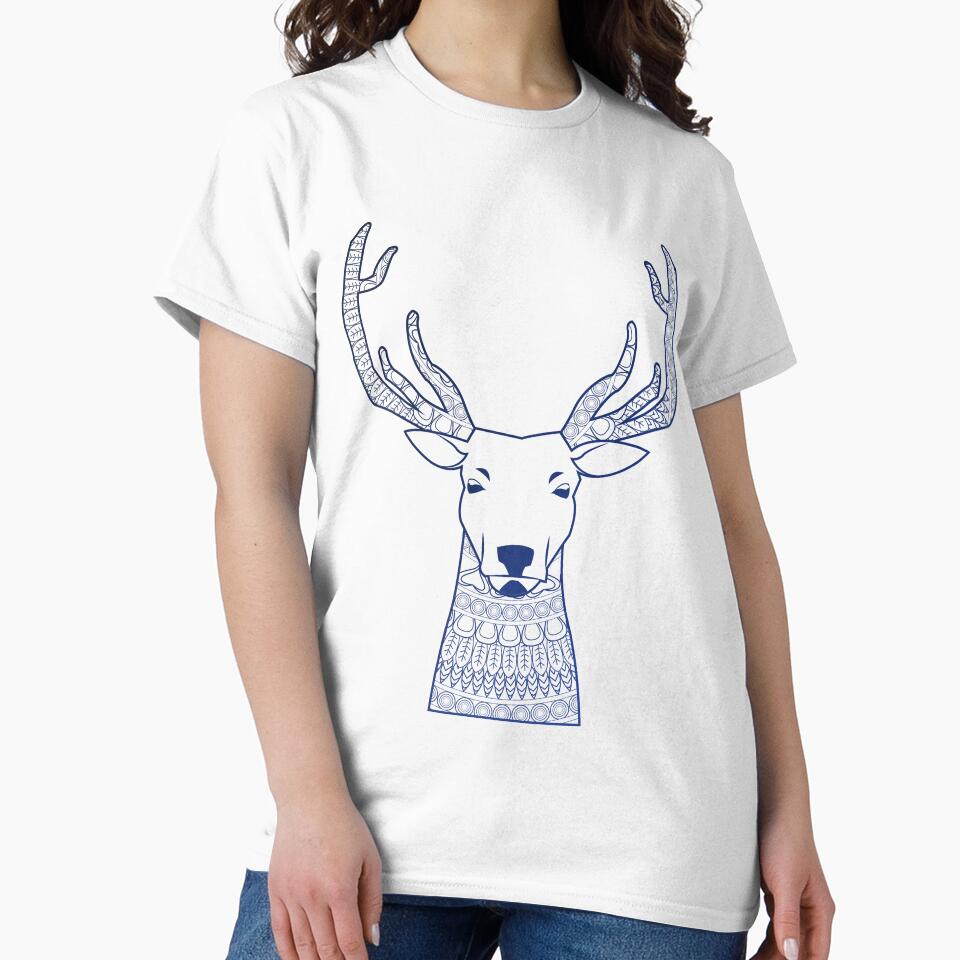 Mandala Deer | yoga top by PetrKad