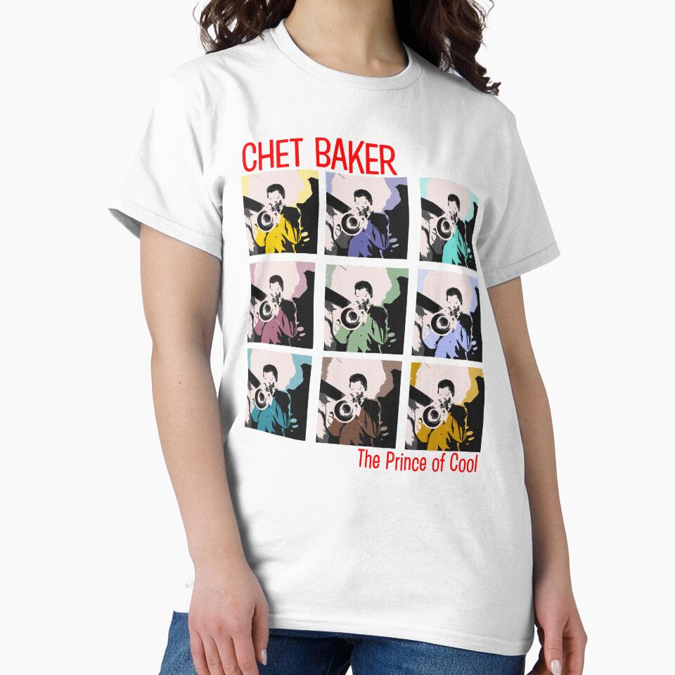 Chet Baker Tribute Vintage Jazz T-Shirt by MynahNeeds
