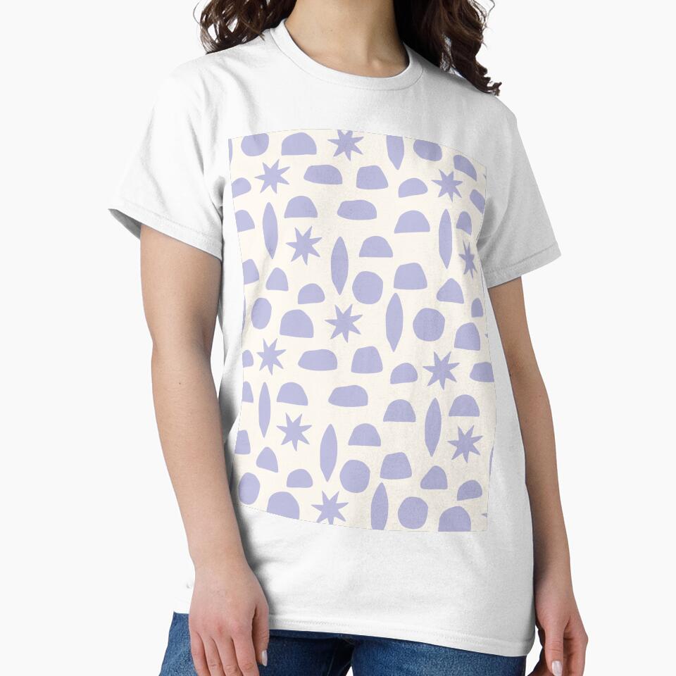 BOHO HENRI MATISSE PASTEL PURPLE LILAC ON CREAM by blomastudios