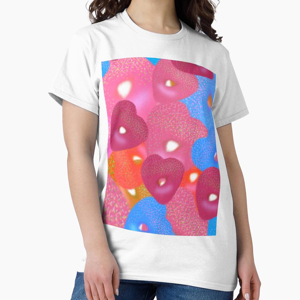 Heart Shaped Donuts - Hand drawn by Victoria Rose