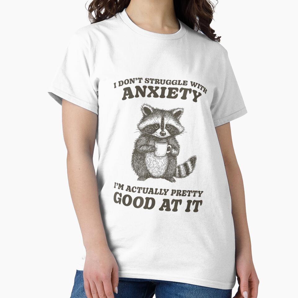 Presto Funny Anxiety T-Shirt - Unisex-Adults, Blue, Small, Short Sleeve, by EzraIBlankenshi