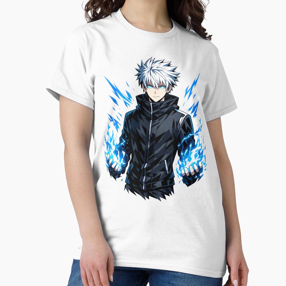 Anime Lightning Power Boy Blue Energy by VibeFusionX