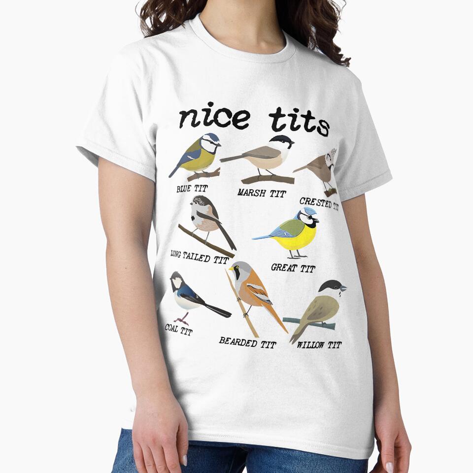 Nice Tits Funny Bird Watching, Funny Tit Birds Birdwatcher by Peterson51