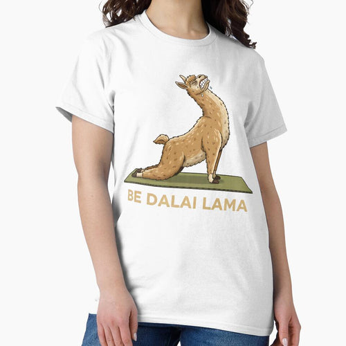 Alpaca Yoga Pun - Be Dalai Lama by OrlyLaWizard