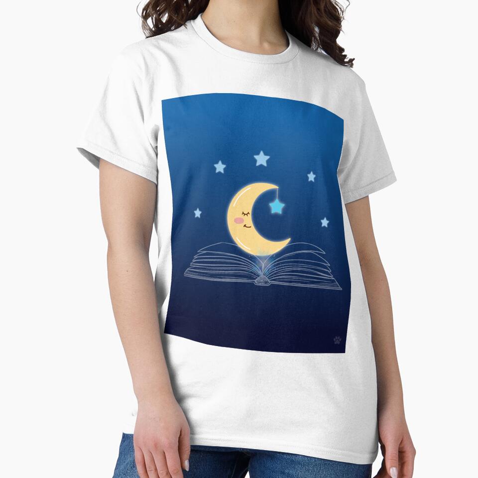 Dreamy Moon Book – Cozy Reading Aesthetic by lunadesignsmoon
