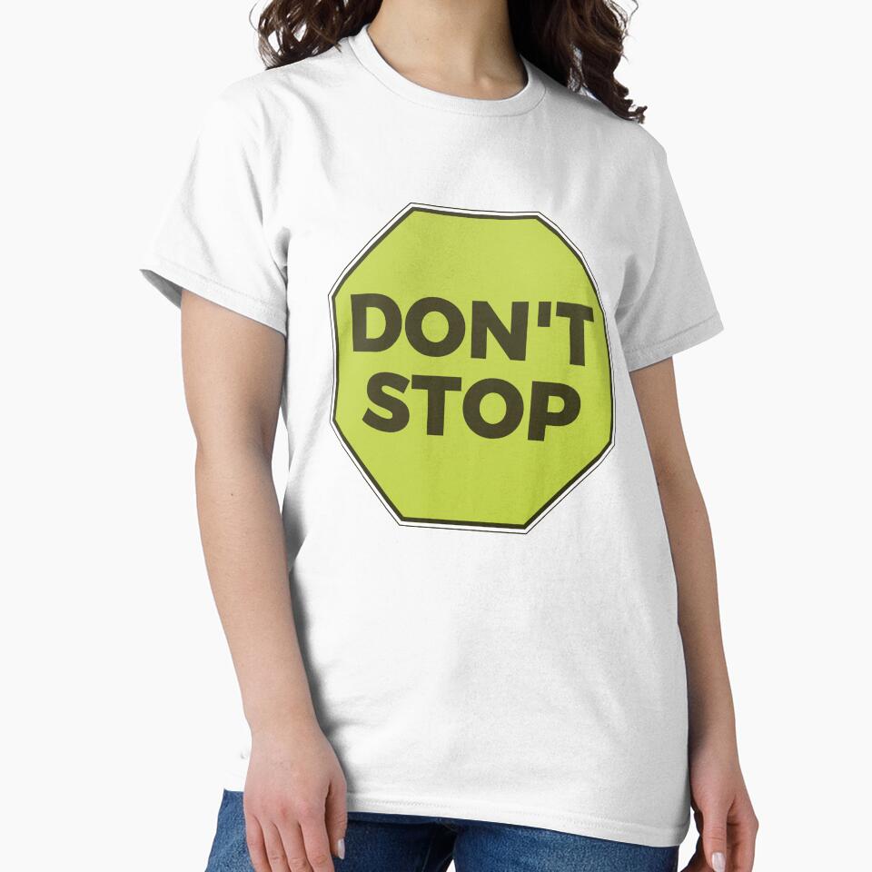 Don't Stop Motivational Quote Typography by JaaGo PopLab