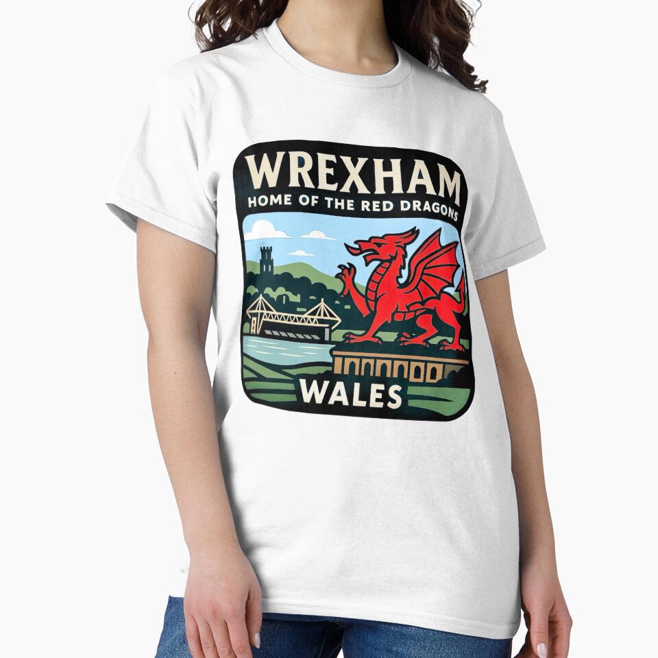 Wrexham, Wales – Home of the Red Dragons by Myra365Art