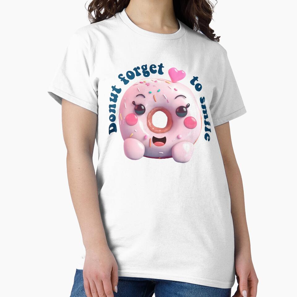 Donut Pun Kawaii| Funny sayings| Donut Puns| Donut forget to smile by Createya