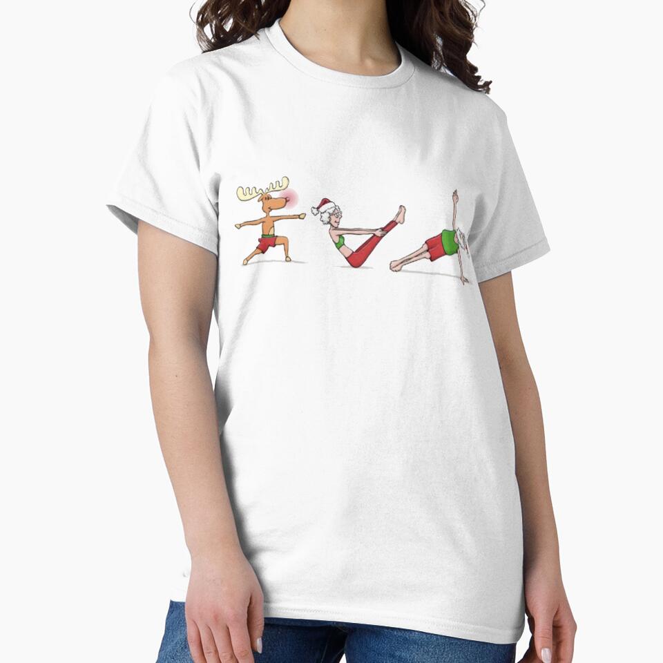 Yoga Christmas Shirt And Mug by Galvanized