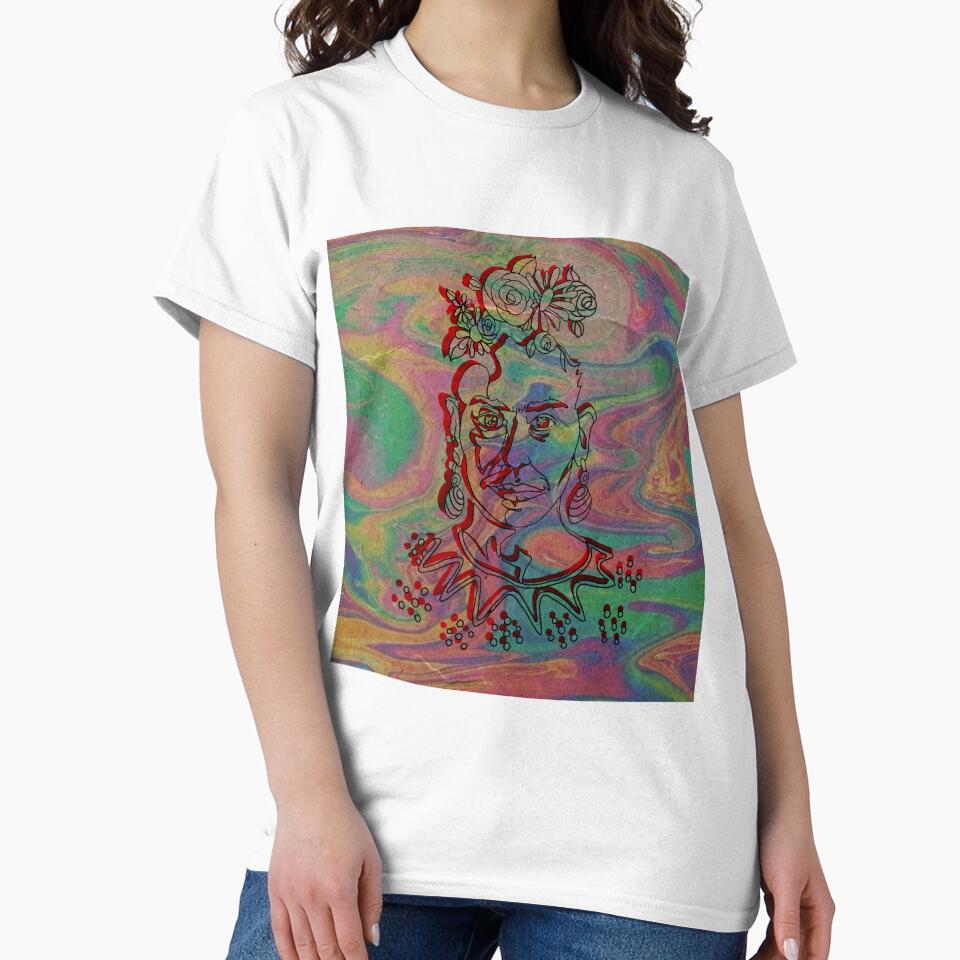kahlo psychedelic art by Ilustra Club