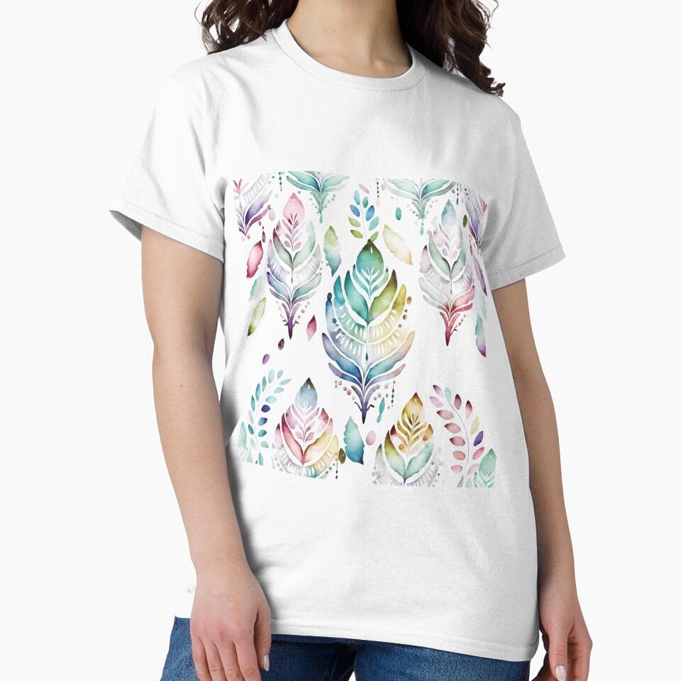 A Delicate Feather Pastel Watercolor Print - Boho Chic Patterns by GVRDesign