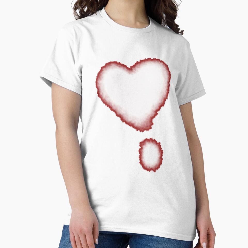Blurred Heart Left in Soft Red by CuteartBySakura