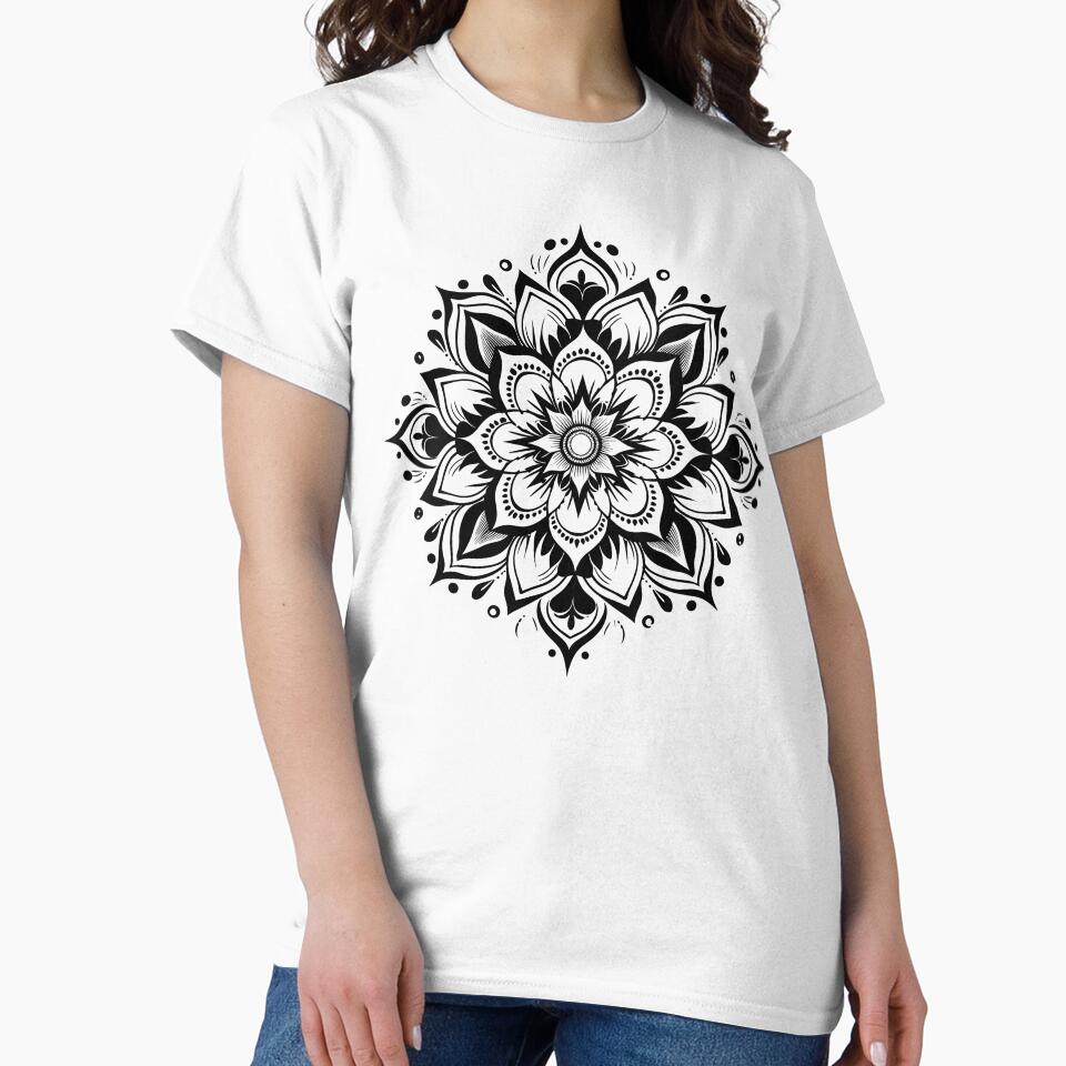 Boho Zen Mandala Intricate Floral Sacred Geometry Design by SaltCreatives