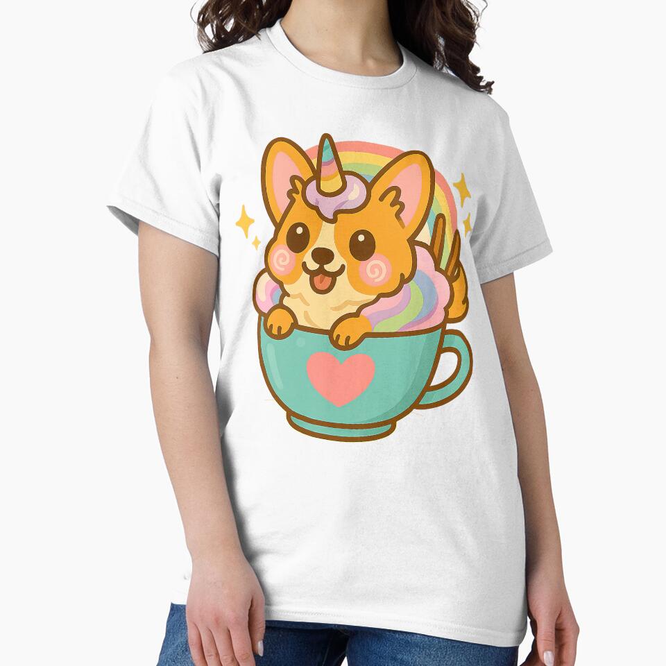 Cute Kawaii Corgi, Ramen Bowl Corgi, Kawaii Corgi by graphic-genie