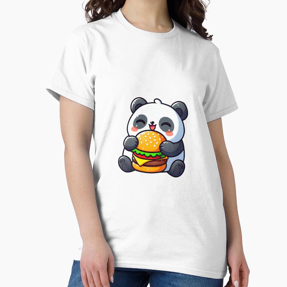 Panda eating Burger by tomamatear