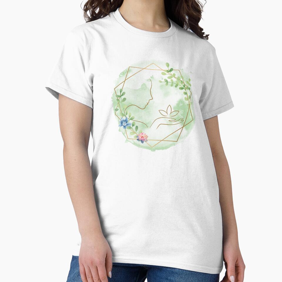 Serenity of Lotus Blossom Pastel Green by LyricsWear