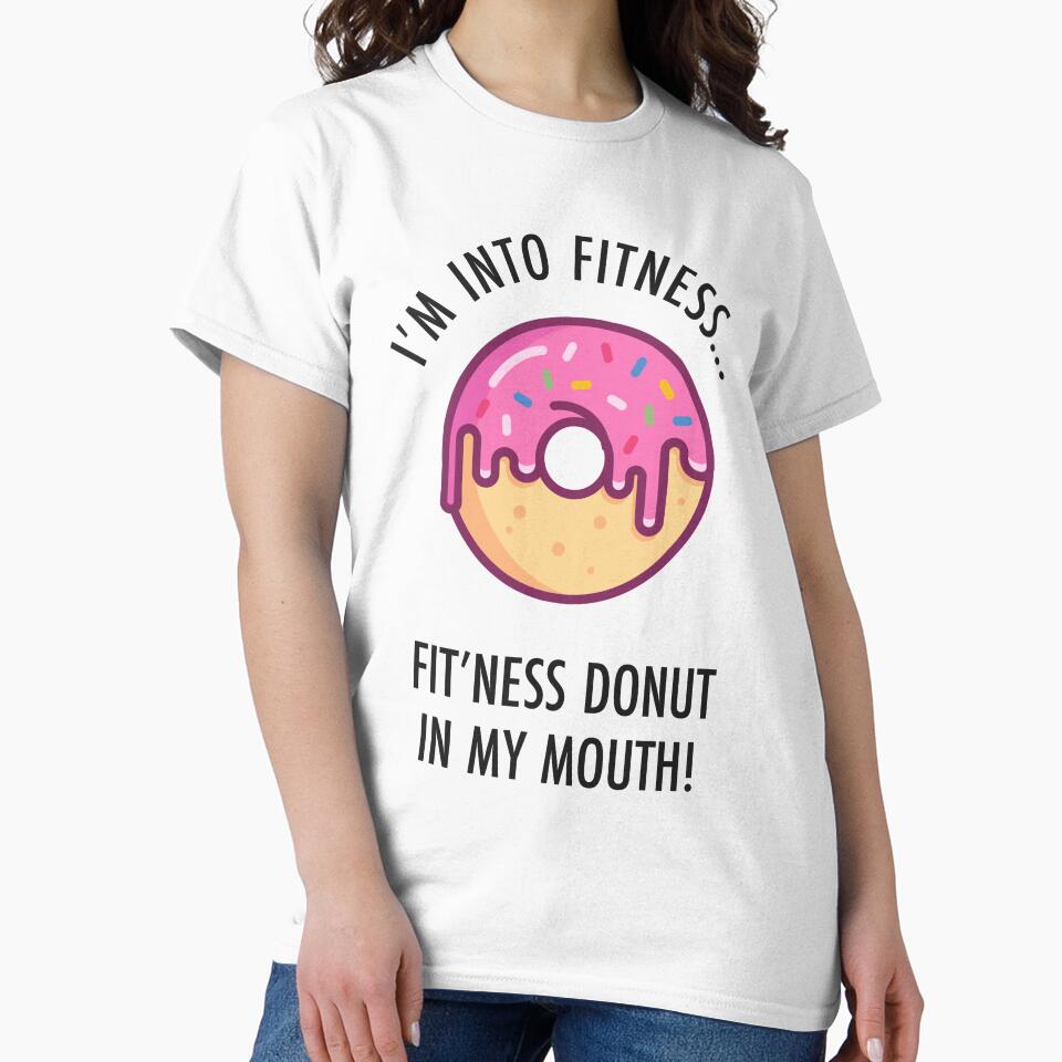 Donut Fitness Funny Gym Humour by TeeMonsters