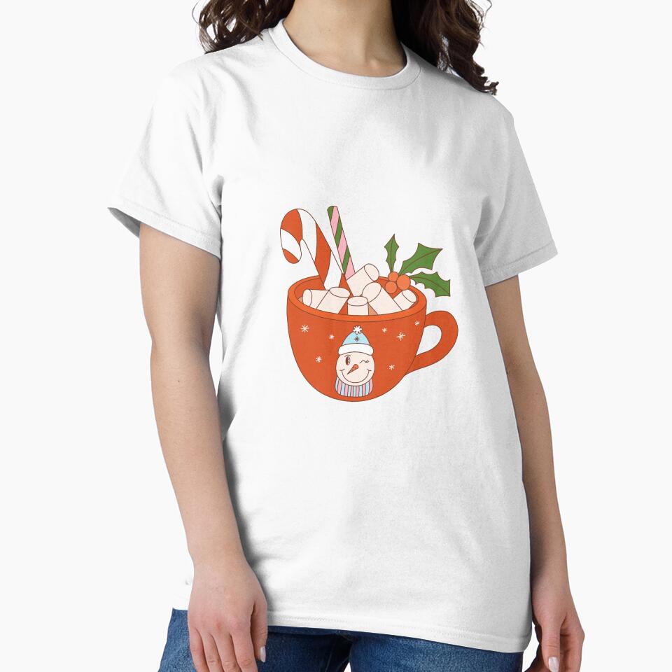 Retro Holiday Snowman Hot Chocolate by earthtokarly