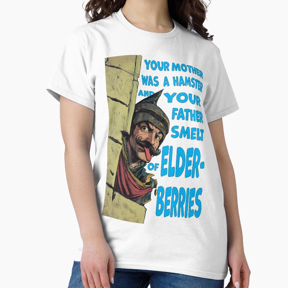 "Your mother was a hamster and your father smelt of elderberries" - Funny Monty Python quote by Galp