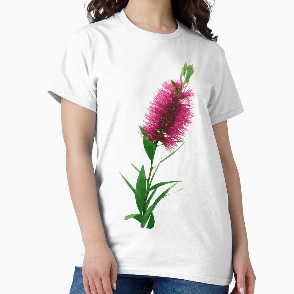 Bottlebrush Flower - Australian Native Floral - Pink by Annalee Beer
