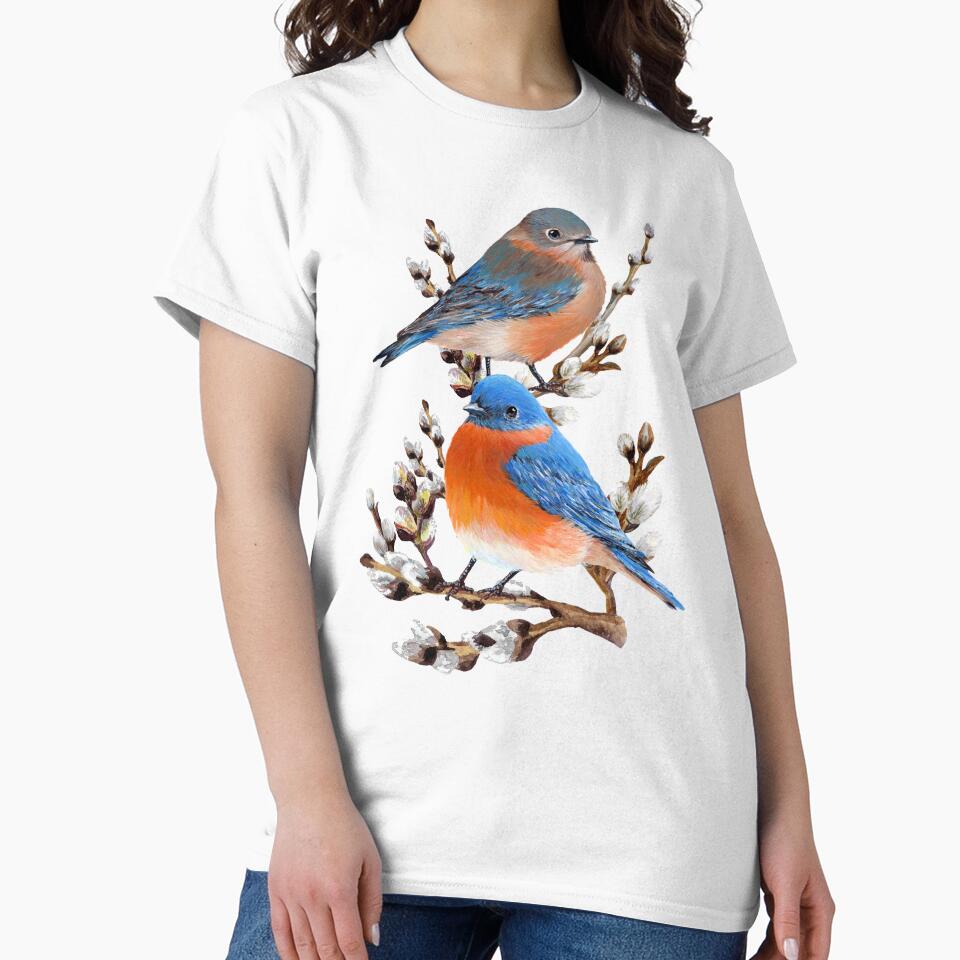 Eastern Bluebird Couple by Roy & Tiffany