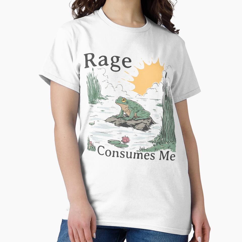 Rage Consumes Me, Frog Pond, Funny Frog Retro by Miarsabhoul