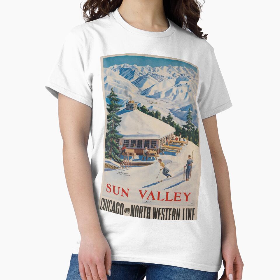Sun Valley vintage travel poster by stickart-marek