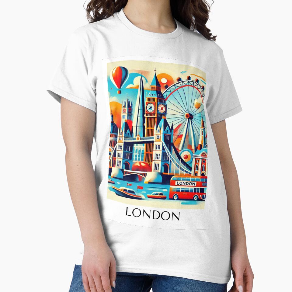 Colorful Modern London Poster by Printsincolor