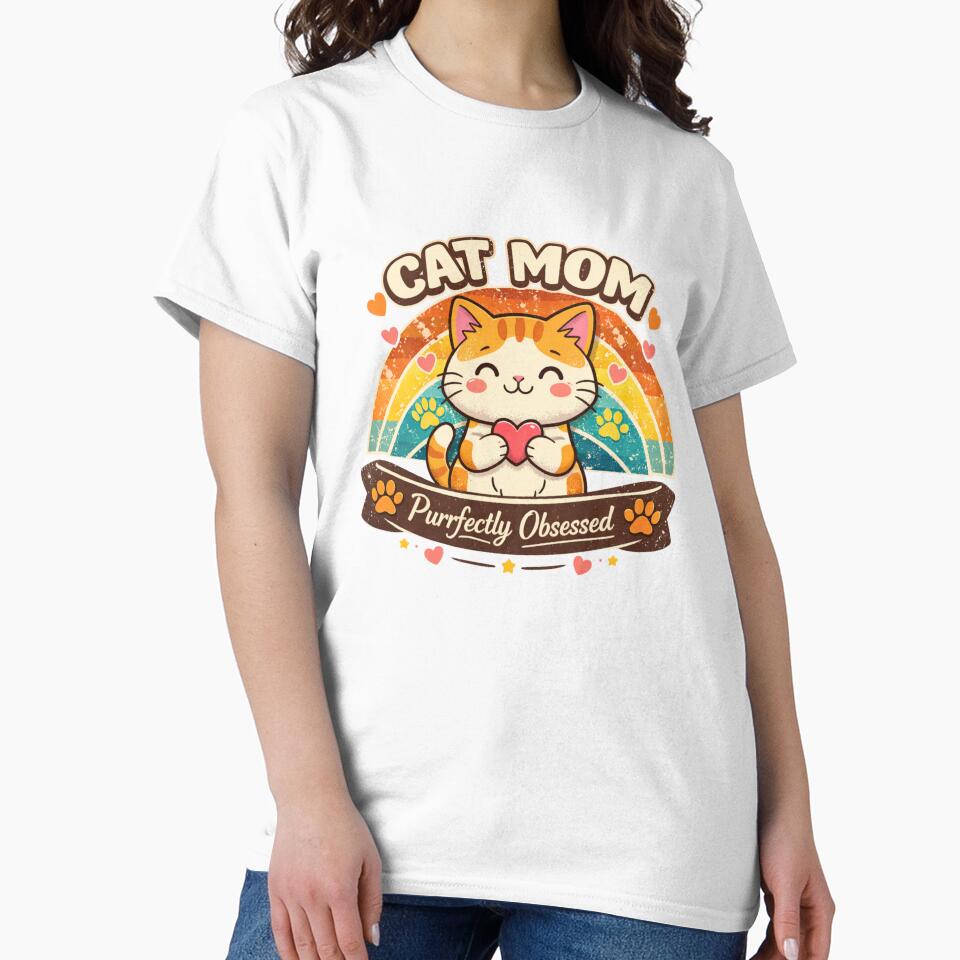 Cat Mom Cute Retro Cat Lover Design by BSSCREATIVES