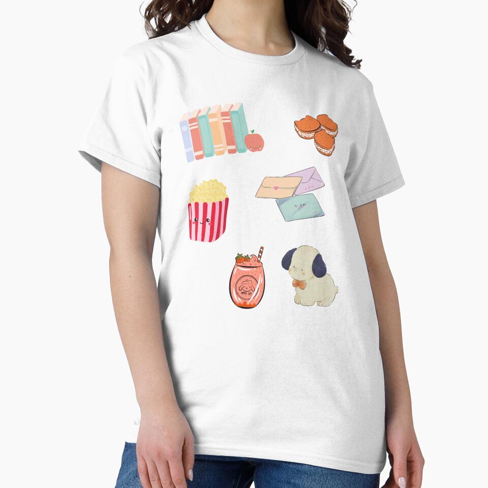 Mix Random Daily Stuff Kawaii Aesthetic Calming | Stationery Letter Drinks Food Pet by katagnesart