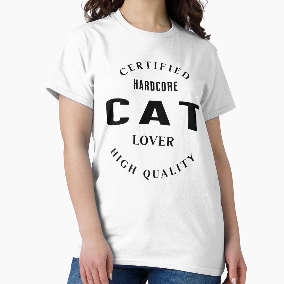 Certified Hardcore Cat Lover Funny Cat Lover Gift by Patina & Pixel